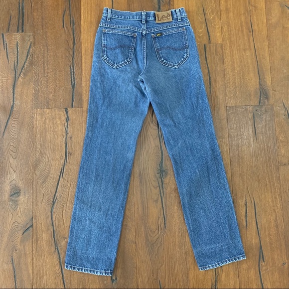 Vintage Denim Lee Jeans Straight Fit Blue Move - Picture 4 of 8